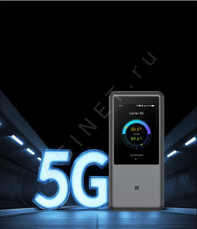 ZTE U60 Pro MU5250 4G LTE 5G N79 роутер Wi-Fi7 3600Мбит/с + PowerBank 10000мАч, Type-C